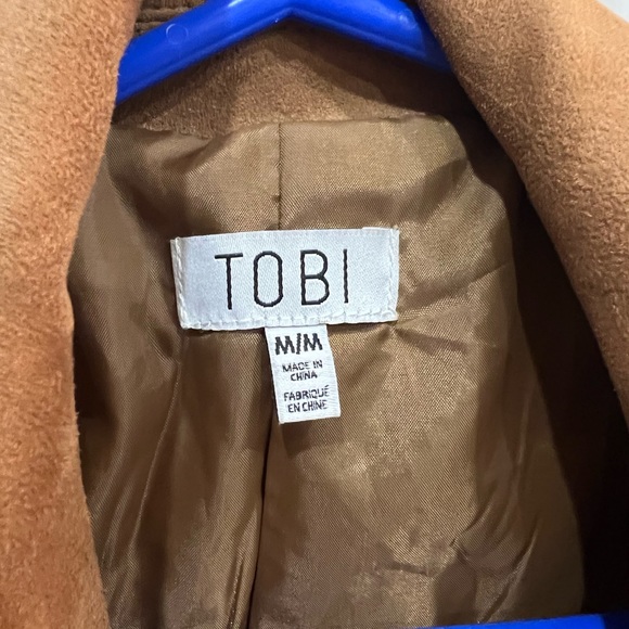 TOBI Fall Faux Suede Tan Moto Jacket (Neutral Layer) - Picture 4 of 7